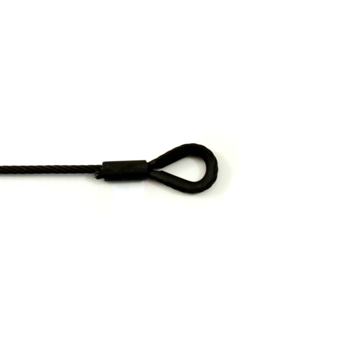 3mm steel wire rope sling – 1 thimble eye – 55kg