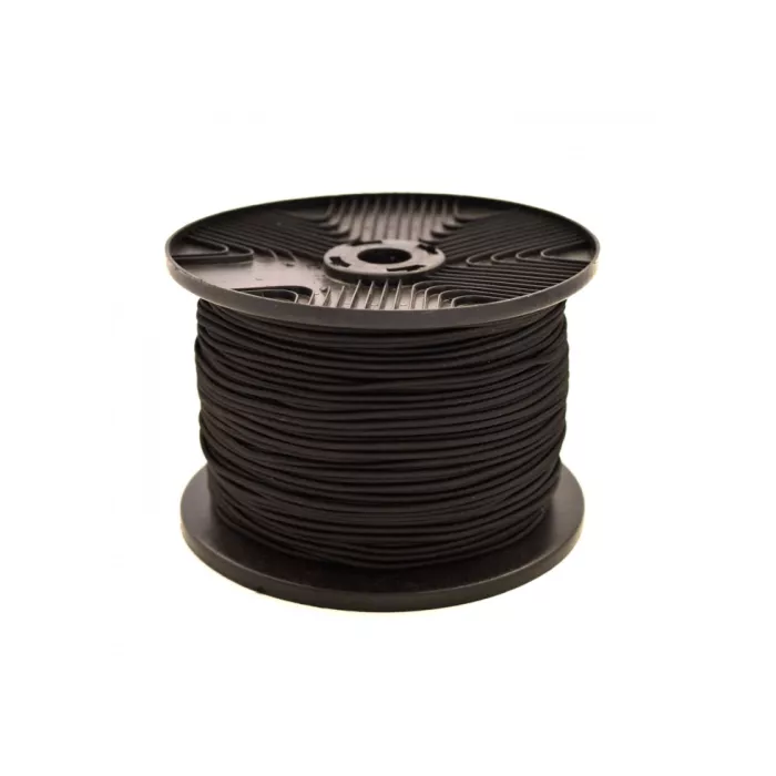 Elastic cord 8mm 100m Black