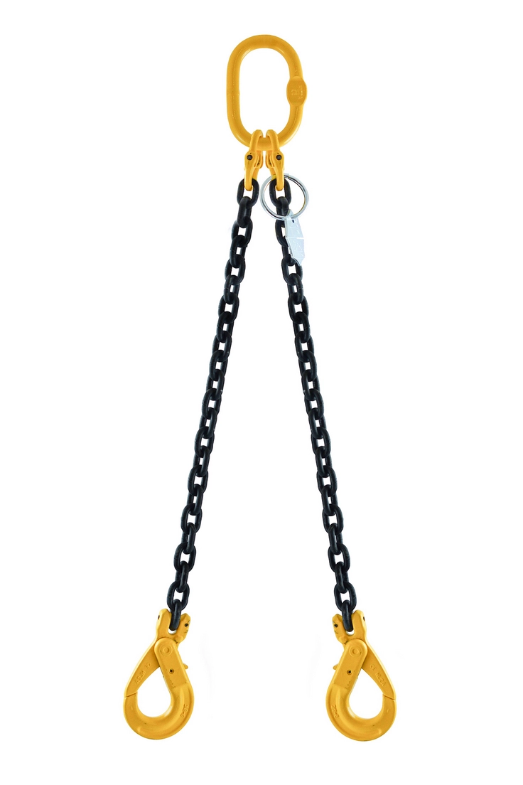 All Lifting Chains Lifting chain - 4.4t - 10mm - 2-leg - Without shortening hooks - G8 - Choose your hooks