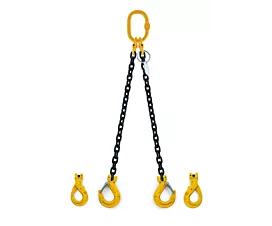 All Lifting Chains Lifting chain - 2.8t - 8mm - 2-leg - Without shortening hooks - G8 - Choose your hooks