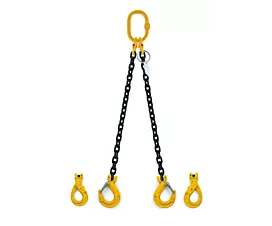 2-Leg G8  Lifting chain - 7.4t - 13mm - 2-leg - Without shortening hooks - G8 - Choose your hooks