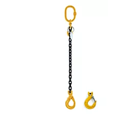 1-Leg G8 Lifting chain - 1.12t - 6mm - Leader - With shortening hook - G8 - Choose your hook 1-Leg G8 Lifting chain - 1.12t - 6mm - Leader - With shortening hook - G8 - Choose your hook