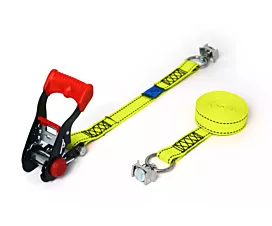 All Tie-Down Straps 25mm Tie-down - 800kg - 3.5m - 25mm - 2-part - L-track airline rail - Yellow All Tie-Down Straps 25mm Tie-down - 800kg - 3.5m - 25mm - 2-part - L-track airline rail - Yellow