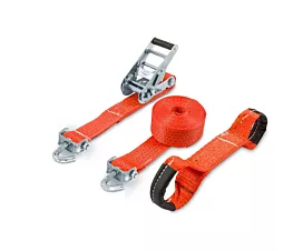 All Tie-Down Straps Car & Motor Car tie-down strap -5T - 4.38m - 50mm – 3-part - Swivel hooks - Vehicle transportation All Tie-Down Straps Car & Motor Car tie-down strap -5T - 4.38m - 50mm – 3-part - Swivel hooks - Vehicle transportation