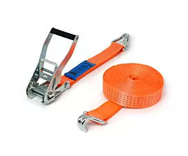 All Tie-Down Straps 50mm Tie-Down Strap - 5T - 9m - 50mm - 2-part - Double J-hook - Orange