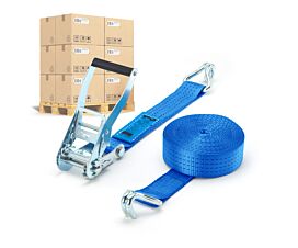 All Tie-Down Straps per Pallet 4T pallet - 9m - 50mm - 2-part - Double J-hook - Blue - 320pcs