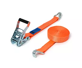 2.5T - Standard Tie-Down Strap - 2,5T - 6.5m - 35mm – 2-part – Double J-hook - Orange - 20pcs 2.5T - Standard Tie-Down Strap - 2,5T - 6.5m - 35mm – 2-part – Double J-hook - Orange - 20pcs