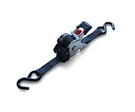 Up to 1.5T - Standard 300kg - 3m - 25mm – Auto-retractable with S-hooks - Black