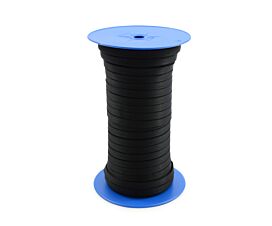 All Black Webbing Polyester webbing 10mm - 450kg - Spool - Black