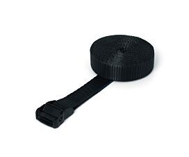 All Black Tie-Down Straps 650kg - 35mm - 1-part - Cam buckle - Black + Custom label