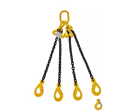 4-Leg G8 Lifting chain - 2.4t - 6mm - 4-leg - With shortening hooks - G8 - Choose your hooks