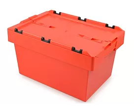 Storage Boxes Stackable Storage Box with Lid - 60x40x34cm - Red