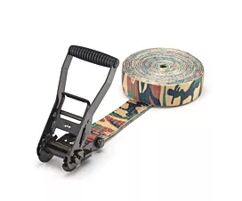Custom Tie-Down Straps - 50mm Tie-Down Strap - 5T - 50mm - 1-part - Ratchet - Camouflage + Custom label