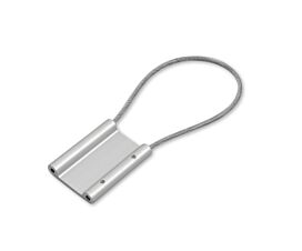 Aluminum ID labels Aluminum ID label/cable seal - Blank - Long cable (31cm) - Premium
