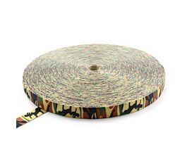Polyester 50mm Polyester webbing 50mm - 7,500kg - 100m roll - Camouflage