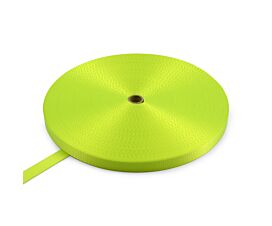 Polyester 25mm Polyester webbing 25mm - 1,200kg - 100m roll - Fluorescent yellow