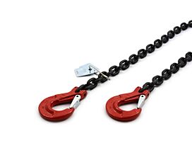 Chain+Ratchet, 2-part, G8 Tie-down chain - 2 clevis hooks - 16mm - 16,000kg - G8