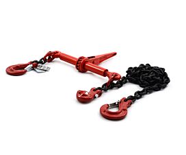Chain+Ratchet, 1-part, G8 Tie-down chain with ratchet – 1-part  - 8mm - 4,000kg - G8 - Standard