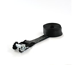 All Black Tie-Down Straps 5T - 50mm - 1-part - Ratchet base only - Black + Custom label