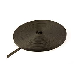 Black - 10 to 20mm Polypropylene webbing - 425kg - 20mm - Black – 100m roll