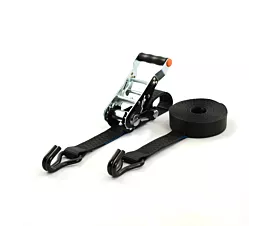 All Custom Tie-Down Straps  Tie-Down Strap - 5T - 50mm - 2-part - Removable ratchet handle - Black + Custom label