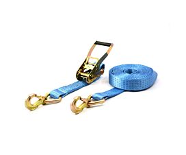 All Tie-Down Straps 50mm 5T - 10m - 50mm – 2-part – Snap hook with a triangular ring – Blue