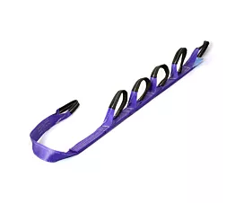 Car Transport - 1-part Lifting sling cars - Wheel lifting claw - 1T - 50mm - 6 loops - 1.70m - Purple