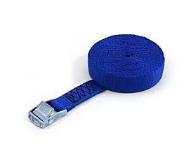 All Tie-Down Straps 25mm Tie-down - 250kg - 2m - 25mm - 1-part - Cam buckle - Royal blue - 10pcs All Tie-Down Straps 25mm Tie-down - 250kg - 2m - 25mm - 1-part - Cam buckle - Royal blue - 10pcs