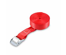 All Tie-Down Straps 25mm 250kg - 4m - 25mm – 1-part - Cam buckle - Red