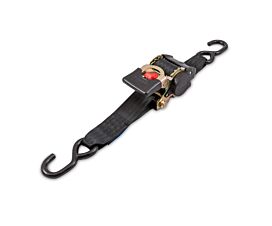 All Tie-Down Straps 50mm 750kg - 3m - 50mm - Auto-retractable with S-hooks – Black