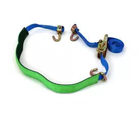 All Tie-Down Straps & Accessories 3T - 3.5m - 35mm - Swivel hook, finger hook and wear sleeve - Car tie-down - Blue