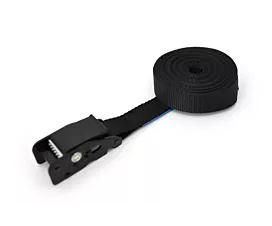 Custom Tie-Down Straps - 25mm Tie-down - 500kg - 25mm - 1-part - Cam buckle - Black + Custom label Custom Tie-Down Straps - 25mm Tie-down - 500kg - 25mm - 1-part - Cam buckle - Black + Custom label
