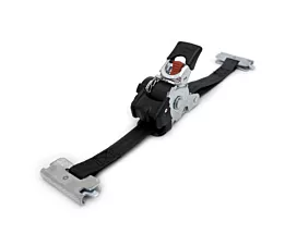 All Black Tie-Down Straps Tie-Down Strap - 600kg - 1.8m - 25mm - Auto-retractable - E-track fittings – Black