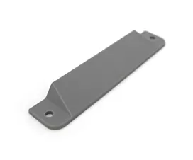 Fittings  End cap for E-track horizontal tie-down rail - Grey