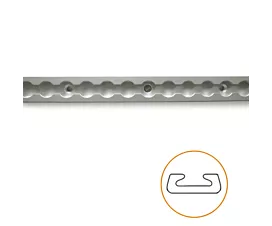 L-track airline rails & Acc. L-track rail - 0.6m - Aluminium