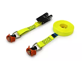 All Tie-Down Straps 25mm Tie-down - 700kg - 5m - 25mm - 2-part - L-track airline rail - Yellow
