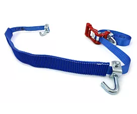 Car Transport - 1-part Car tie-down strap - 35mm - 3T - 3m - Swivel J-hook - Red ratchet