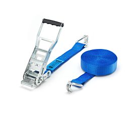 All Tie-Down Straps 50mm ERGO 5T - 9m - 50mm - 2-part - Double J-hook - Blue - STF500