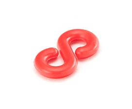 All Warning Material S-hooks for barrier chain (6mm) - Red/White - 10pcs