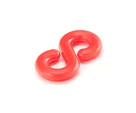 All Warning Material S-hooks for barrier chain (8/10mm)  - Red/White - 10pcs