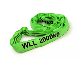 Round Slings Round slings 2t, green - 0.5 to 10 meters