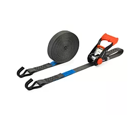 Custom Tie-Down Straps - 25mm Tie-down - 1.2T - 25mm - 2-part - Double J-hook - Deluxe - Grey - Personalized