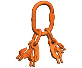 Hijskettingen toebehoren G10 clevis shortening adjustment hooks kit - 4-strand chain