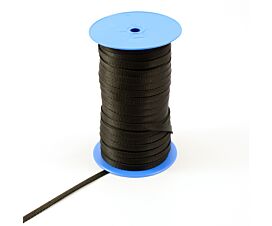 All Webbing Rolls - PP Polypropylene webbing - 200kg - 10mm - Spool - Black