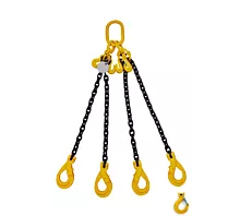 4-Leg G8 Hijsketting - 4,2t - 8mm - 4-sprong - Met inkorthaken - G8 - Kies uw haken