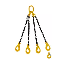 All Lifting Chains Lifting chain - 2.4t - 6mm - 4-leg - Without shortening hooks - G8 - Choose your hooks