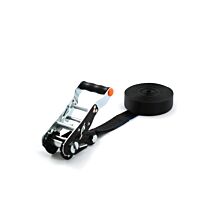Custom Tie-Down Straps - 35mm 2,5T - 35mm – 1-part - Removable ratchet - Black + Personalized label